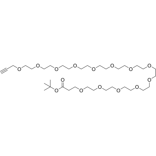 Propargyl-PEG13-Boc Chemical Structure