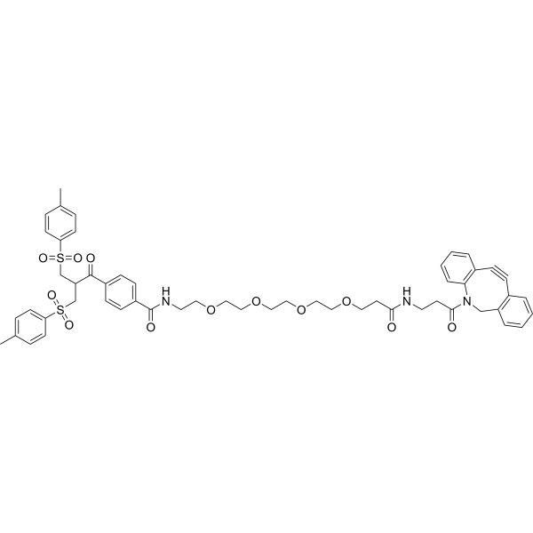Bis-sulfone-PEG4-DBCO Chemical Structure