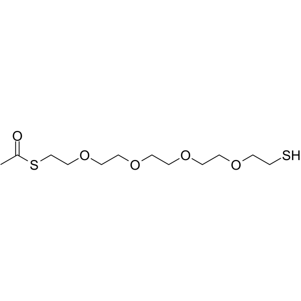 S-acetyl-PEG4-Thiol Chemical Structure