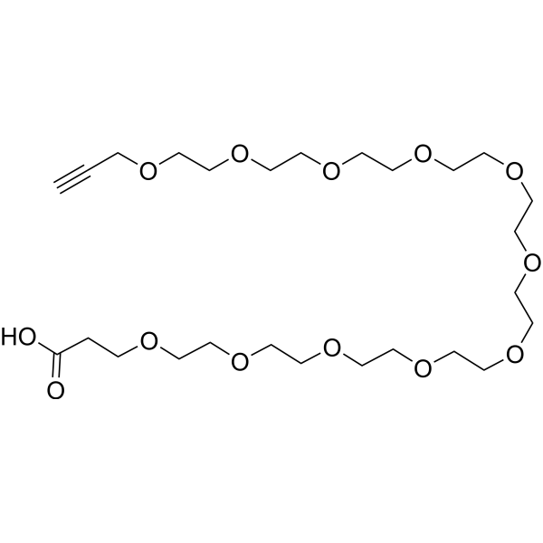 Propargyl-PEG11-acid Chemical Structure