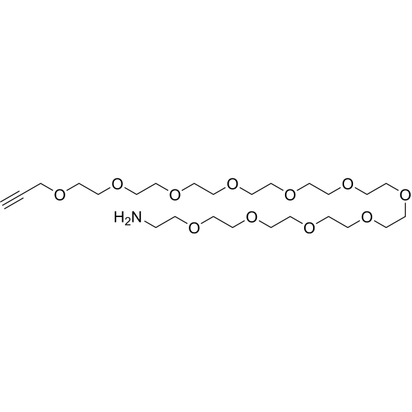 Propargyl-PEG11-amine Chemical Structure