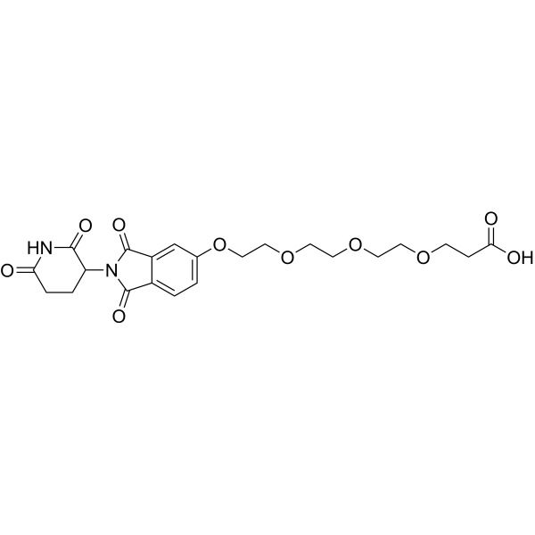 Thalidomide-PEG4-COOH Chemical Structure