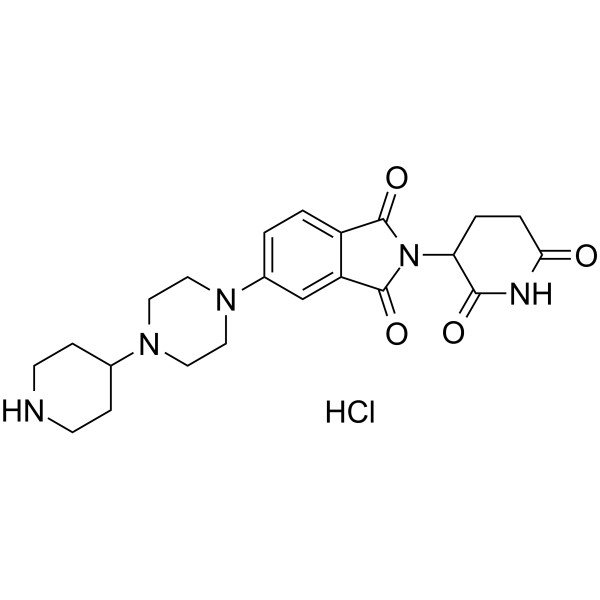 Thalidomide-Piperazine-Piperidine hydrochloride Chemical Structure