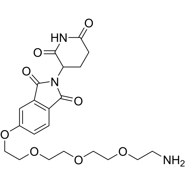 Thalidomide-5-PEG4-NH2 Chemical Structure