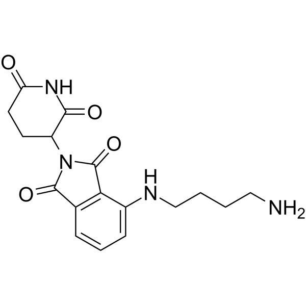 Pomalidomide-C4-NH2 Chemical Structure