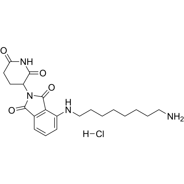 Thalidomide-NH-C8-NH2 hydrochloride Chemical Structure