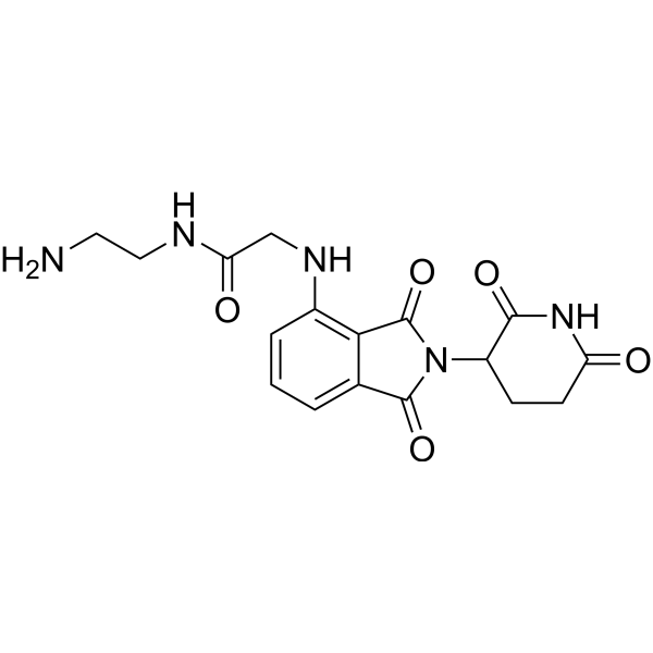 Thalidomide-NH-amido-C2-NH2 Chemical Structure