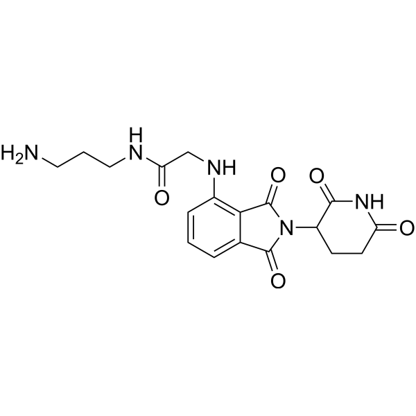 Thalidomide-NH-amido-C3-NH2 Chemical Structure