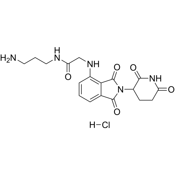 Thalidomide-NH-amido-C3-NH2 hydrochloride Chemical Structure