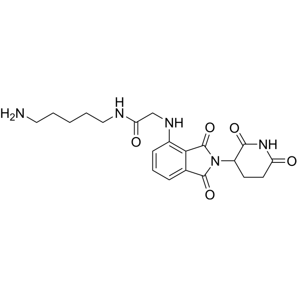 Thalidomide-NH-amido-C5-NH2 Chemical Structure
