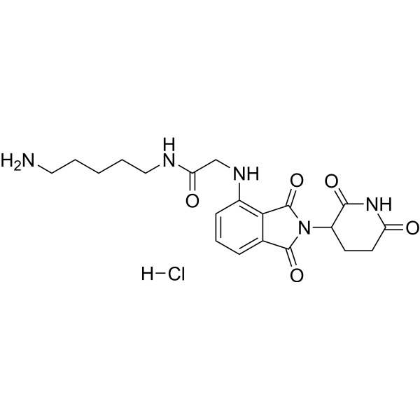Thalidomide-NH-amido-C5-NH2 hydrochloride Chemical Structure