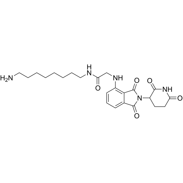 Thalidomide-NH-amido-C8-NH2 Chemical Structure