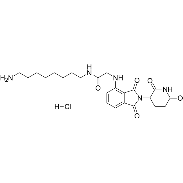 Thalidomide-NH-amido-<em>C</em><em>8</em>-NH2 hydrochloride