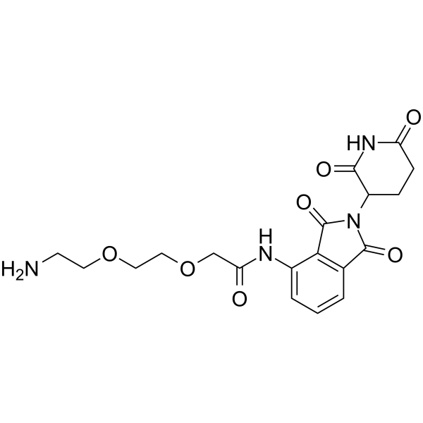 Thalidomide-amido-PEG2-NH2 Chemical Structure