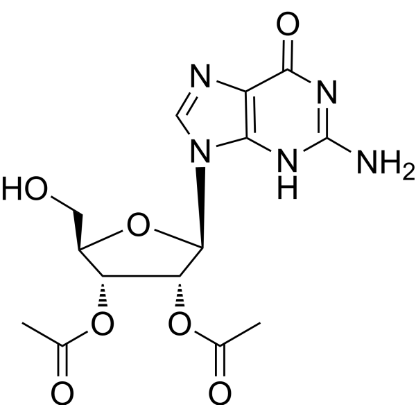 2′,3′-Di-O-acetylguanosine Chemical Structure