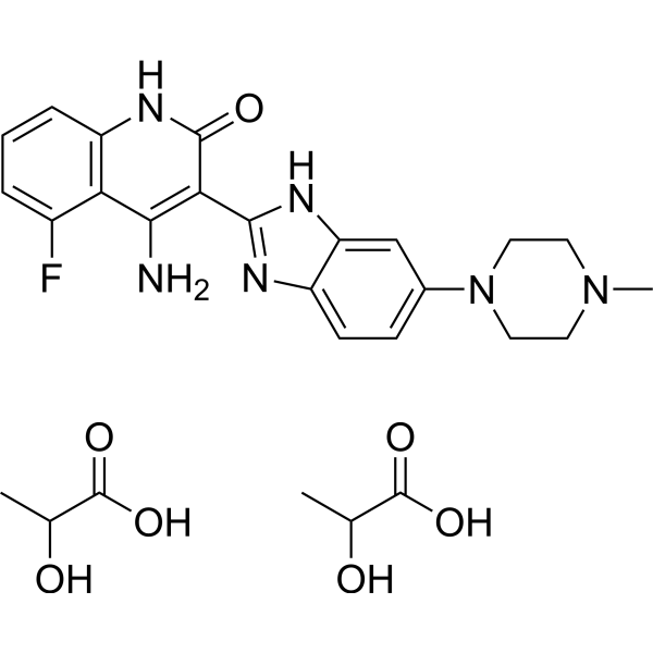 Dovitinib dilactic acid Chemical Structure