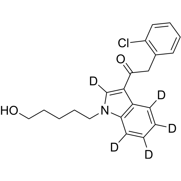 JWH 203 N-(5-hydroxypentyl) metabolite-d5 Chemical Structure