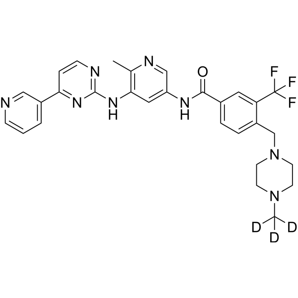 Flumatinib-d<sub>3</sub> Chemical Structure