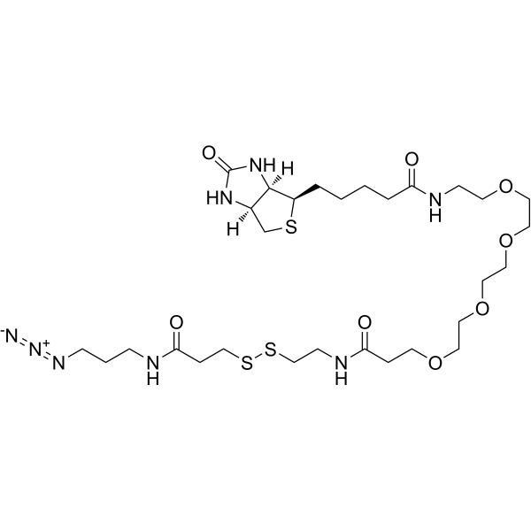 Biotin-PEG4-SS-azide Chemical Structure