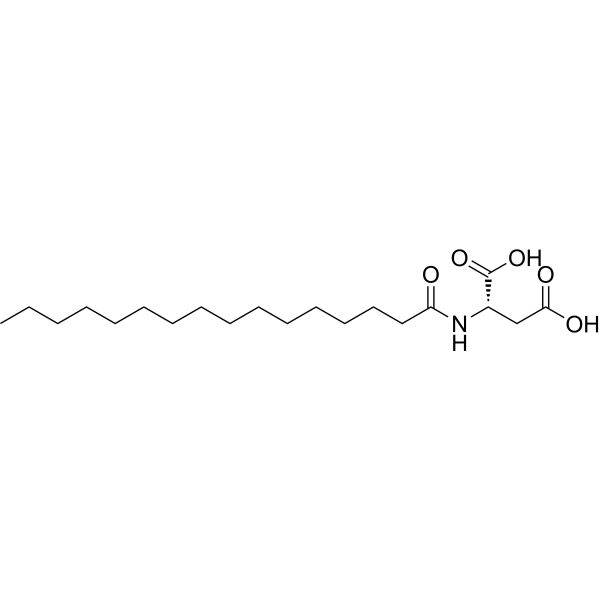 N-Palmitoyl-L-aspartate Chemical Structure