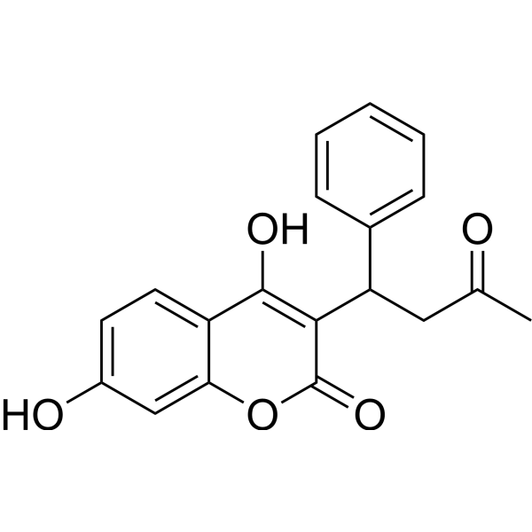 7-Hydroxywarfarin Chemical Structure