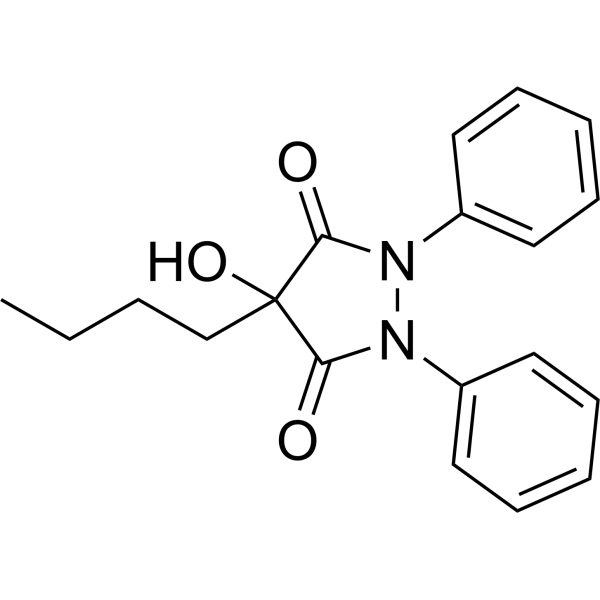 4-Hydroxyphenylbutazone Chemical Structure
