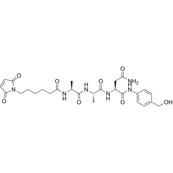MC-Ala-Ala-Asn-PAB Chemical Structure