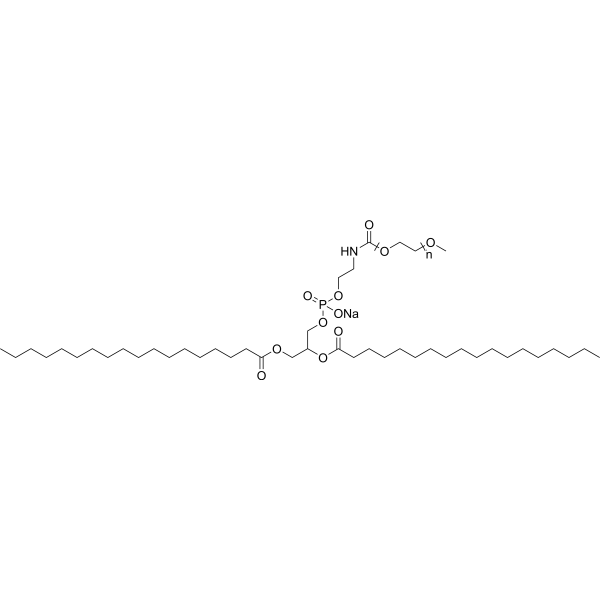 mPEG-DSPE (MW 2000) (sodium) Chemical Structure
