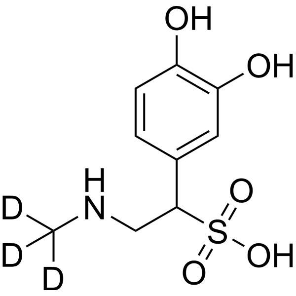 Epinephrine Sulfonic acid-d<sub>3</sub> Chemical Structure
