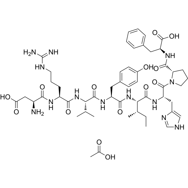 Angiotensin II human acetate Chemical Structure