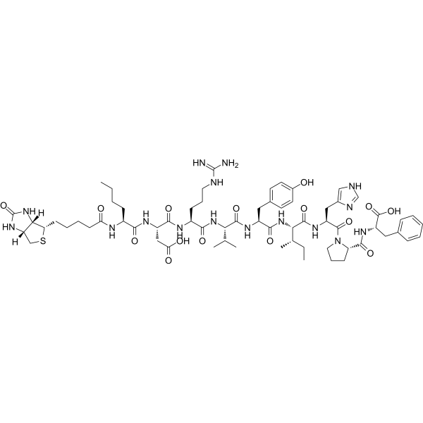 Biotin-Ahx-Angiotensin II human Chemical Structure