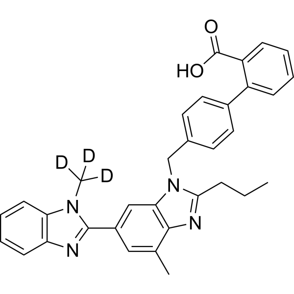 Telmisartan-d<sub>3</sub> Chemical Structure