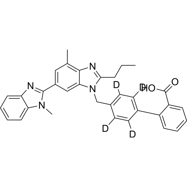 Telmisartan-d<sub>4</sub> Chemical Structure