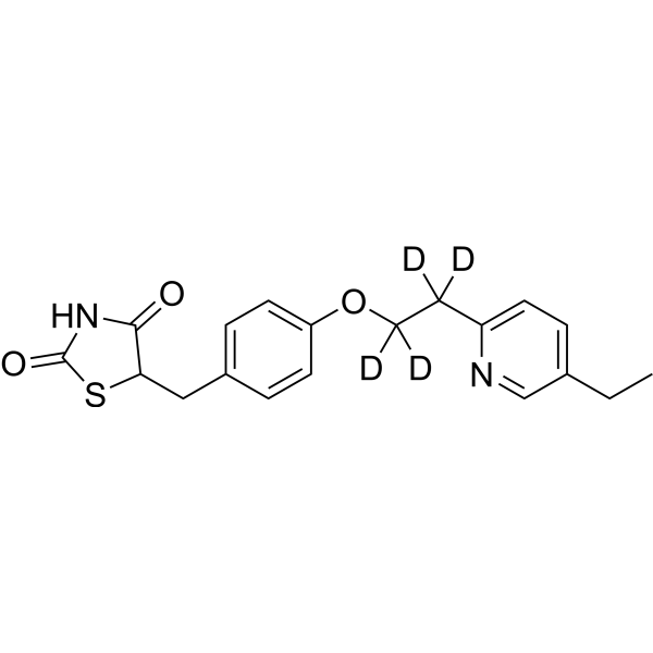 Pioglitazone-d<sub>4</sub> (alkyl) Chemical Structure
