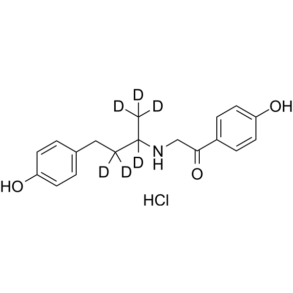 Ractopamine Ketone-d<sub>6</sub> hydrochloride Chemical Structure