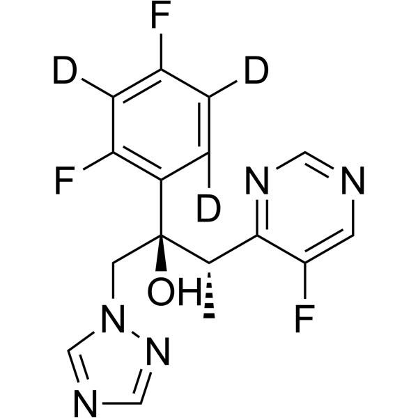 (±)-Voriconazole-d<sub>3</sub> Chemical Structure