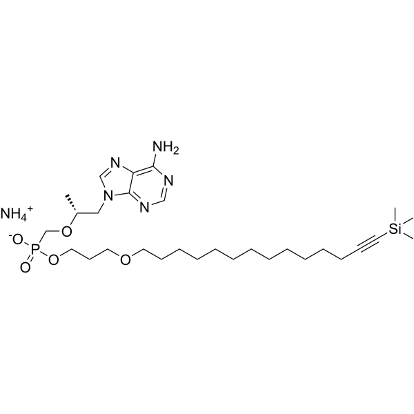 Tenofovir-C3-O-C12-trimethylsilylacetylene ammonium