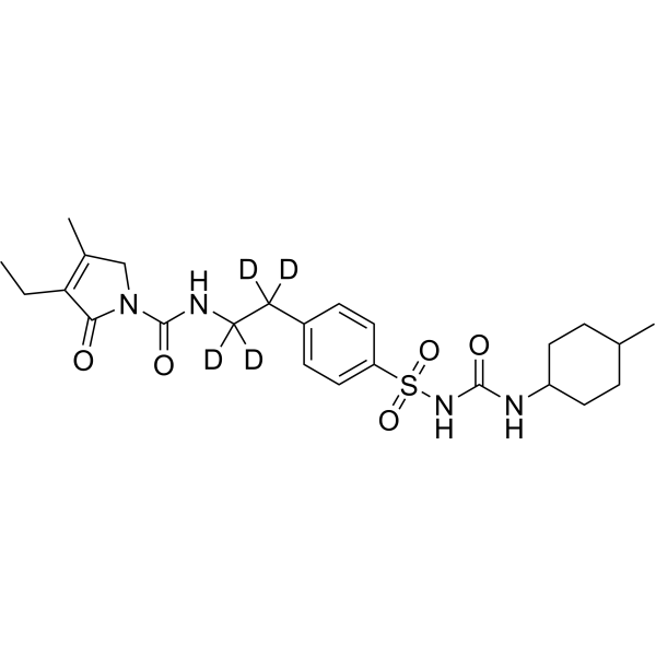 Glimepiride-d<sub>4</sub> Chemical Structure