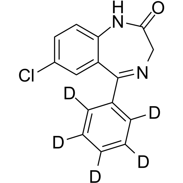 Nordiazepam-d5 Chemical Structure