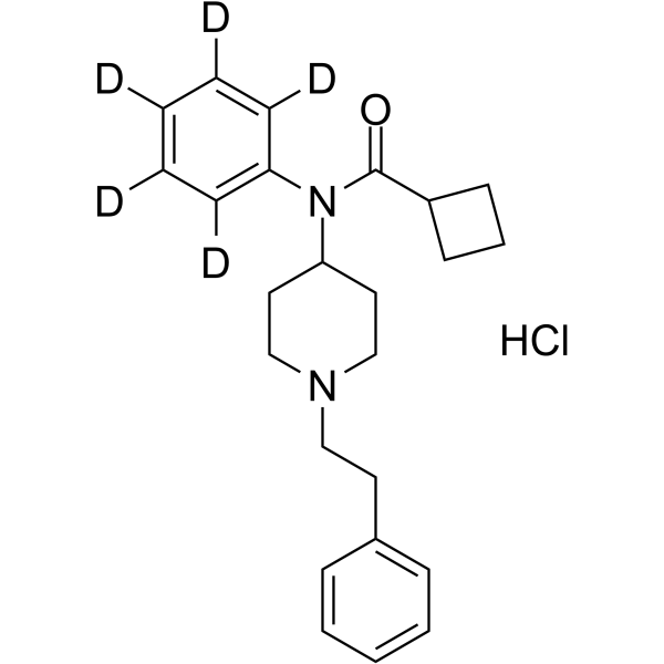 Cyclobutyl fentanyl-d5 hydrochloride Chemical Structure