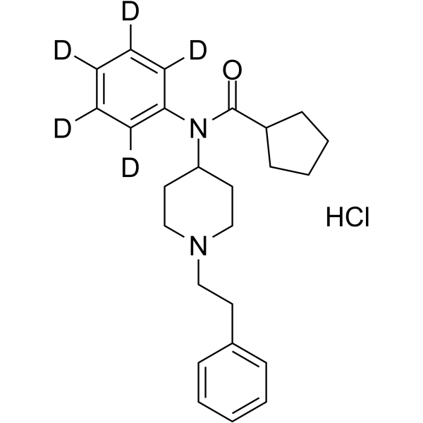 Cyclopentyl fentanyl-d5 hydrochloride Chemical Structure