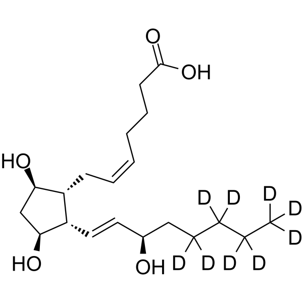 ent-8-iso Prostaglandin F2α-d9 Chemical Structure