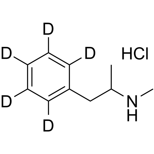 (±)-Methamphetamine-d5 hydrochloride Chemical Structure