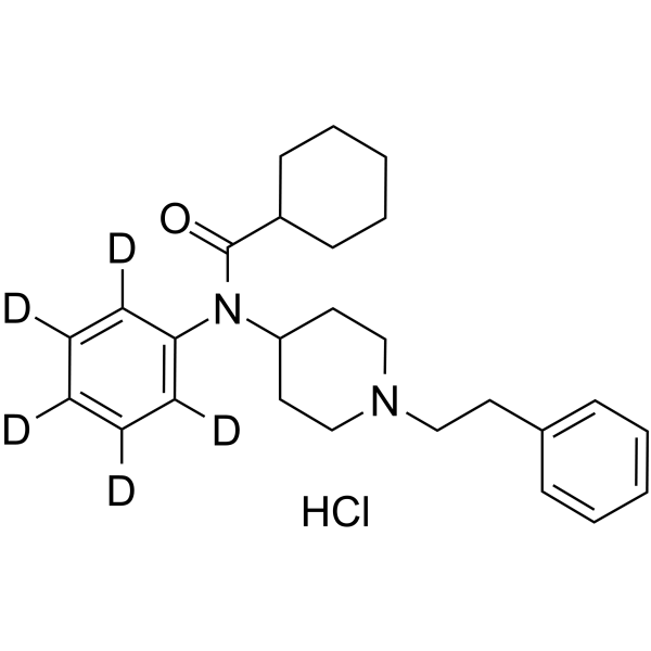 Cyclohexyl fentanyl-d5 hydrochloride Chemical Structure