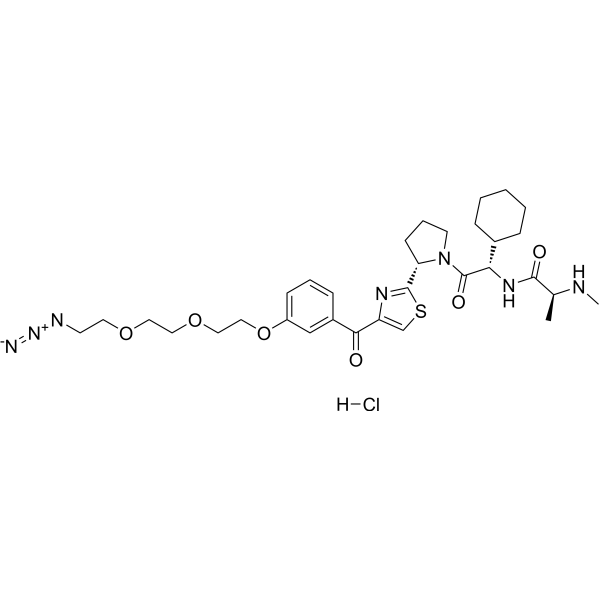 LCL-PEG3-N3 hydrochloride Chemical Structure