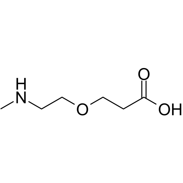 Methylamino-PEG1-acid Chemical Structure