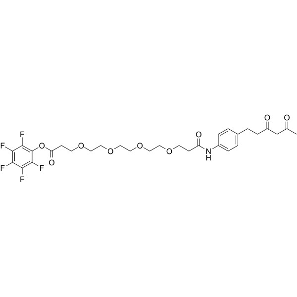 Diketone-PEG4-PFP ester Chemical Structure