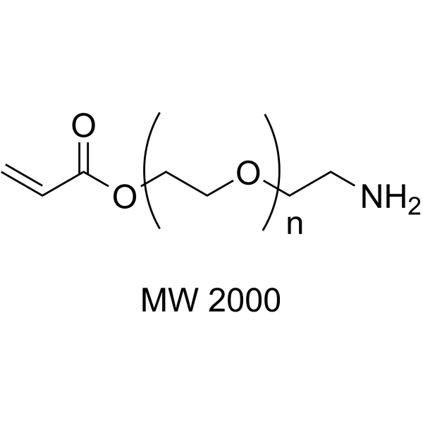 Acrylate-PEG-NH2 (MW 2000) Chemical Structure