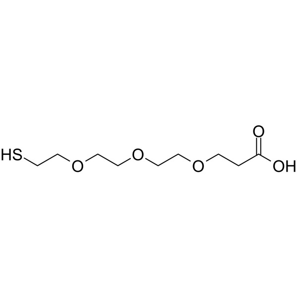 Thiol-PEG3-acid Chemical Structure
