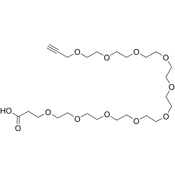 Propargyl-PEG10-acid Chemical Structure